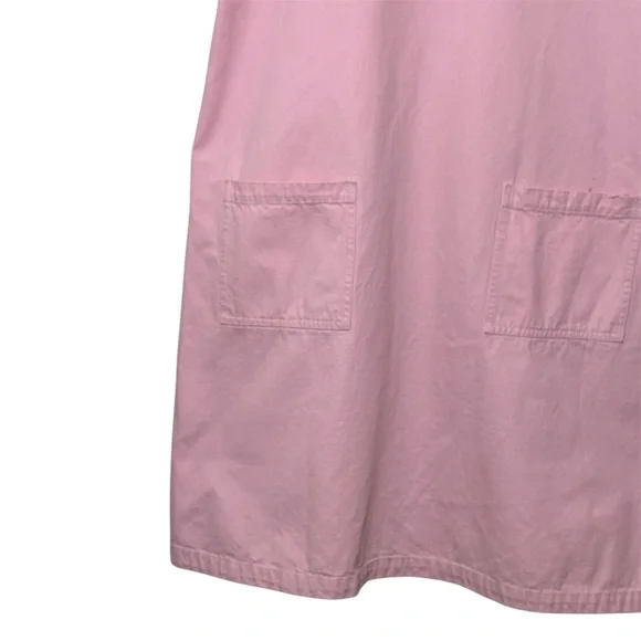 Vintage 90’s Denim & Co. Baby Pink Cotton front pocket shift dress. Women’s M - Picture 2 of 5
